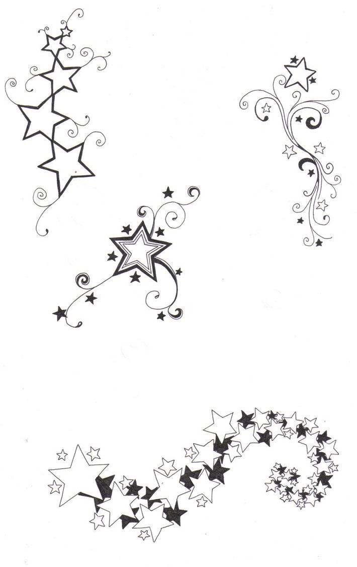 710x1126 Sketches Of Stars And Hearts Star Designs - Small Star Drawing