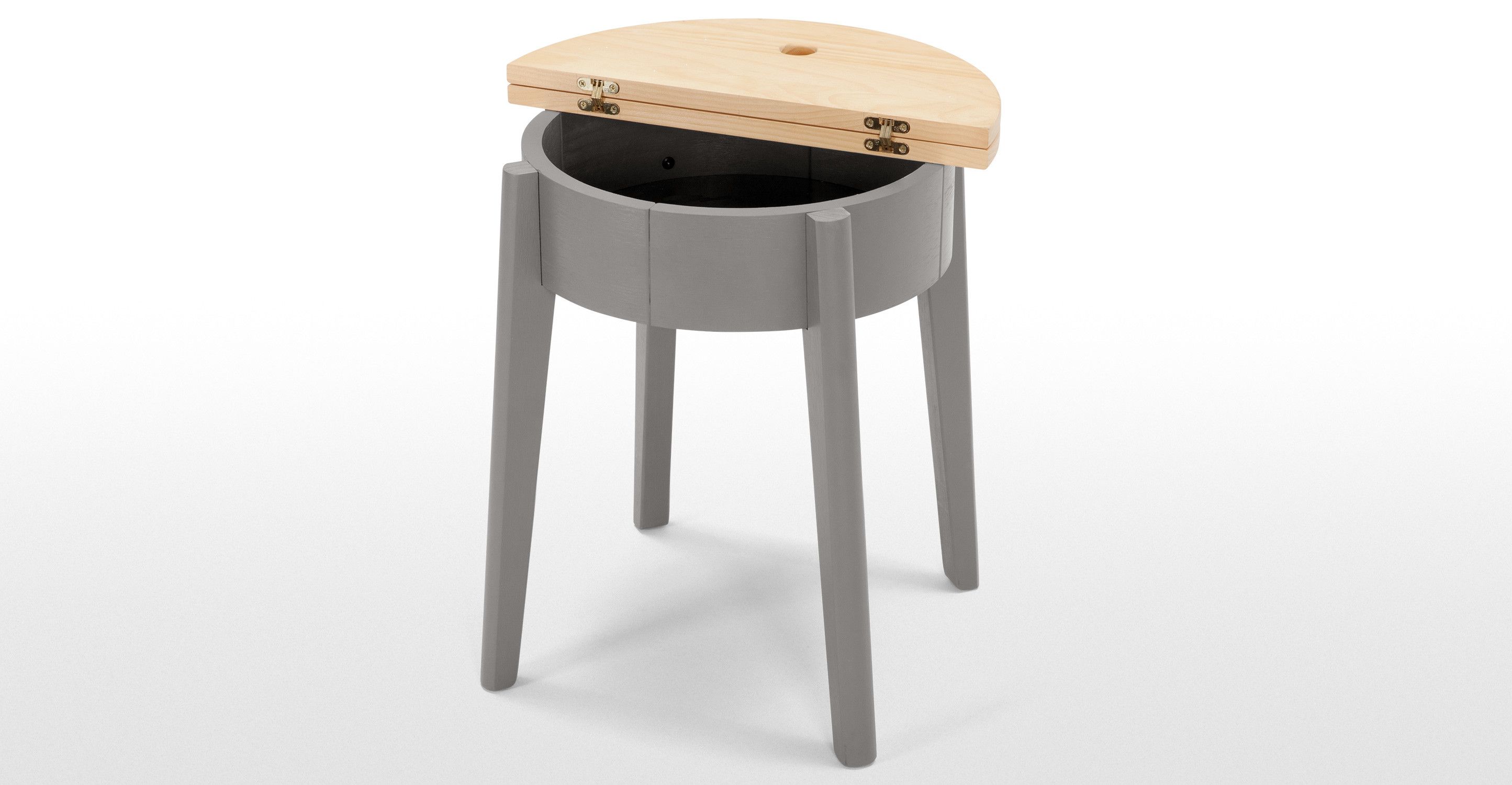 2889x1500 Kleur Storage Side Table, Pine And Grey For The Home - Small Table Drawing