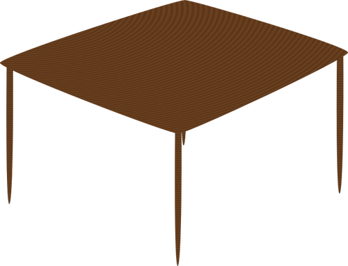 500x383 Small Table Vector Drawing - Small Table Drawing