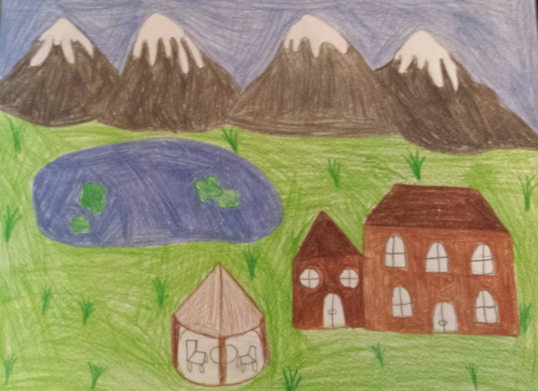 760x553 march contest entry my small village - Small Village Drawing