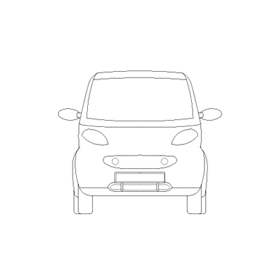 400x400 smart front model - Smart Car Drawing
