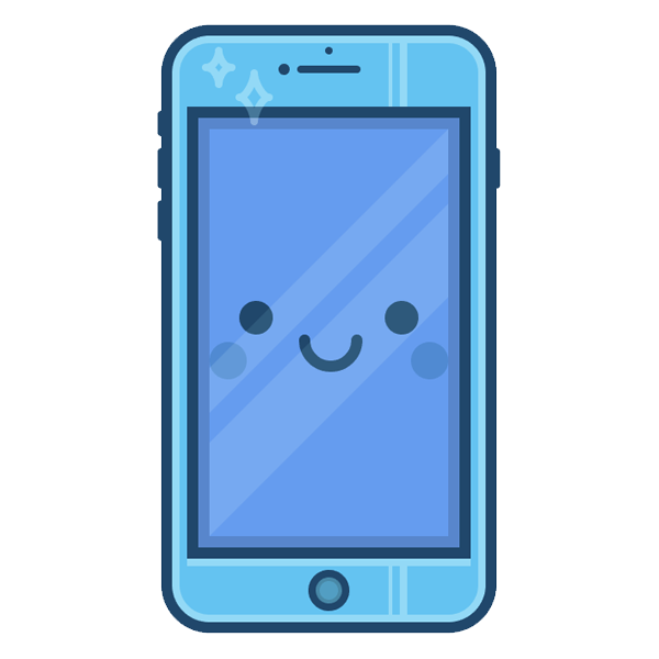 600x600 Smartphone Drawing Cartoon Huge Freebie! Download - Smartphone Drawing