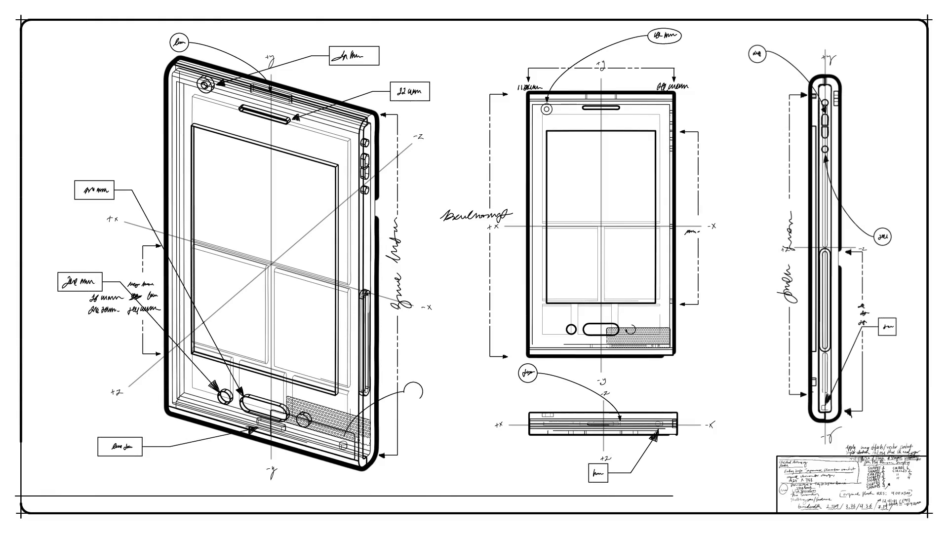 1920x1080 Smartphone Technical Drawing Motion Background - Smartphone Drawing