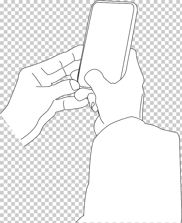 728x894 Drawing Line Art Iphone Smartphone Cellphone Png Clipart Free - Smartphone Drawing
