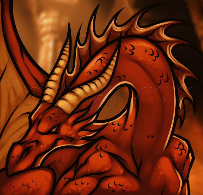 Smaug Dragon Drawing at Explore collection of