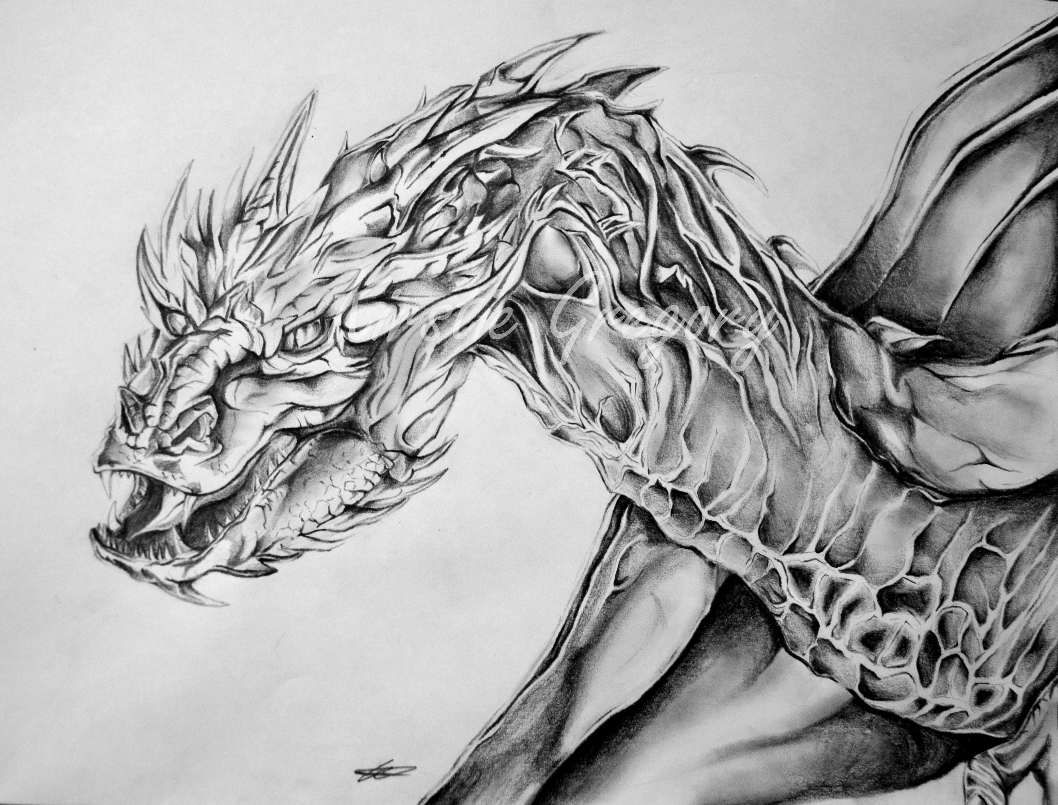 How To Draw Smaug The Dragon