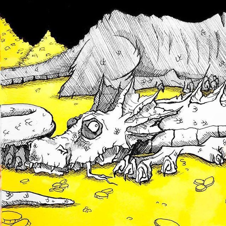 794x794 Smaug Drawing In The Zamonienstil I Original Etsy - Smaug Drawing