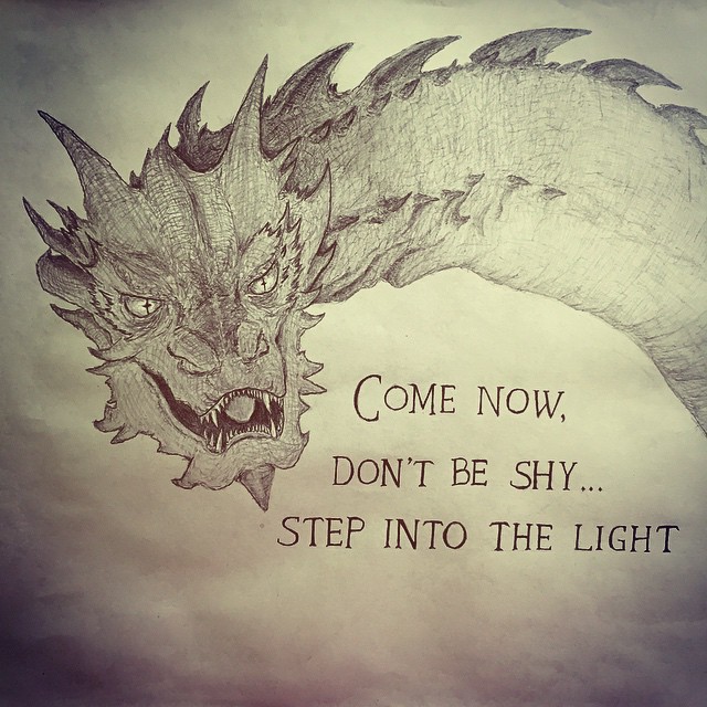 640x640 Smaug Pencil Drawing - Smaug Drawing