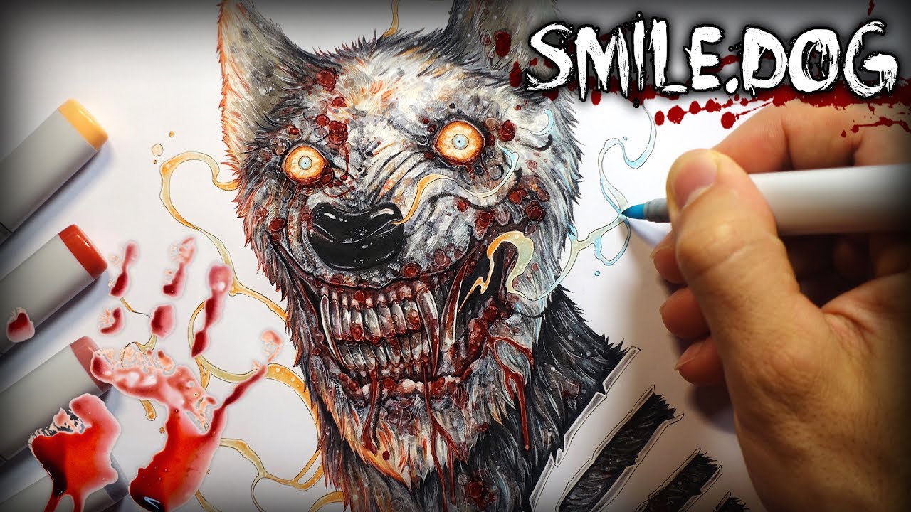1280x720 smile dog horror story - Smile Dog Drawing