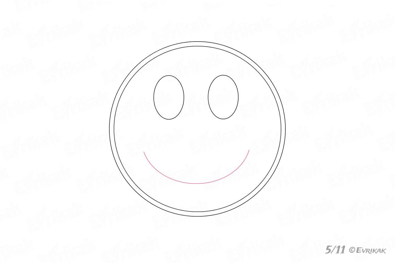 1300x867 how to draw a happy smile step - Smile Drawing