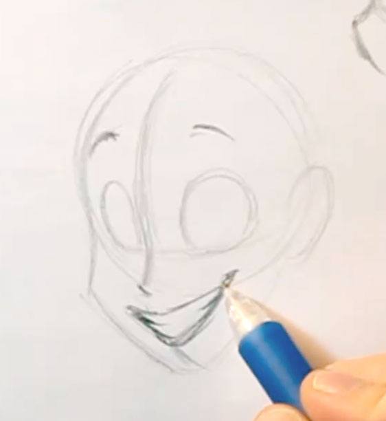 562x612 how to draw a smile in super easy steps - Smile Drawing