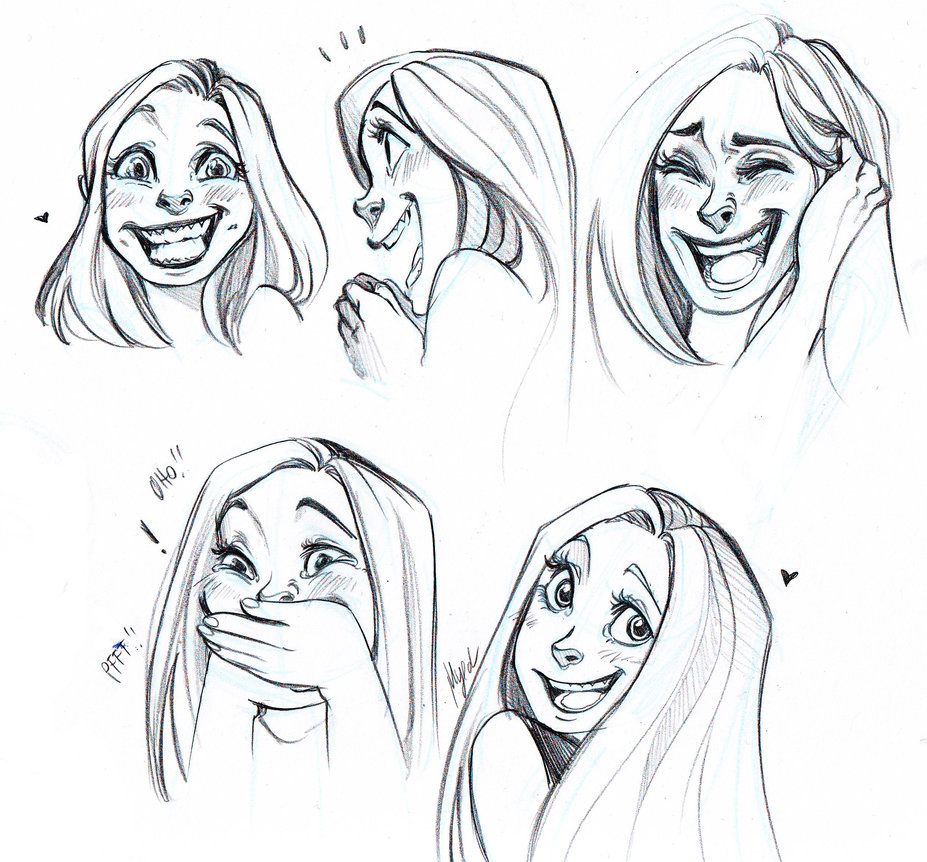 927x862 Laughing And Smiling Faces - Smile Drawing