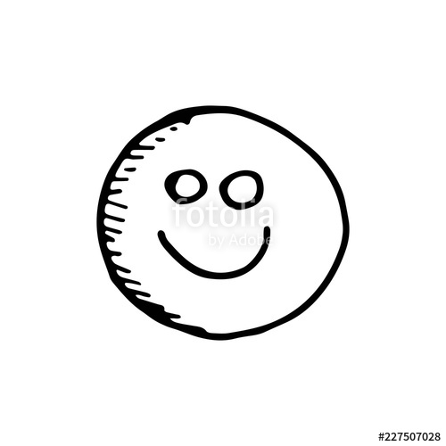 500x500 smile drawing icon sketch isolated object stock image - Smile Drawing