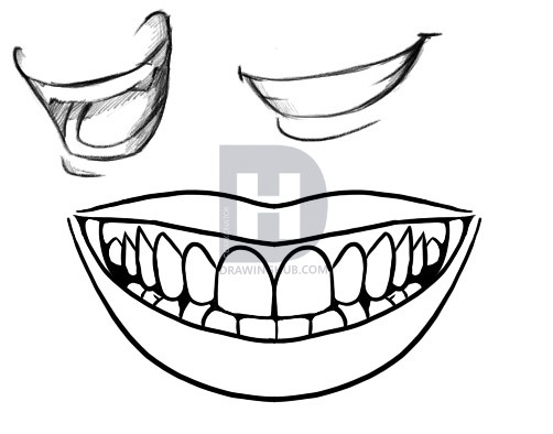 502x394 how to draw a smile, step - Smile Drawing