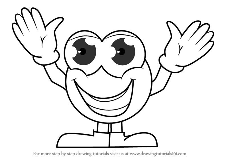 800x567 Learn How To Draw A Cartoon Smiley - Smiley Drawing