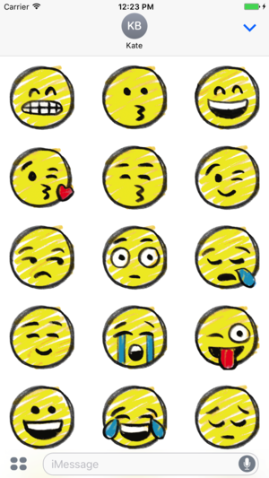 300x533 Pencil Drawing Smiley Emoji Pack On The App Store - Smiley Drawing