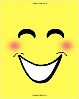 260x325 smiley face emoji sketchbook large black and white sketchpad - Smiley Drawing