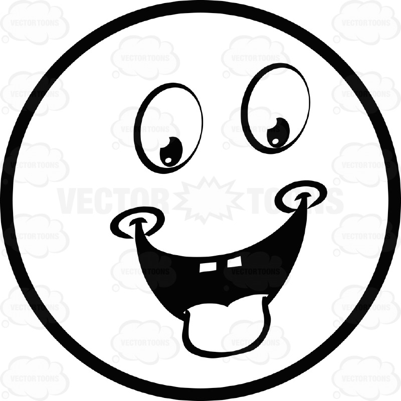 800x800 clipart smiley face with tongue out great free clipart - Smiley Face Line Drawing