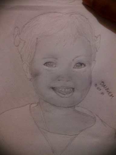 384x512 Smile Baby Girl - Smiling Baby Drawing