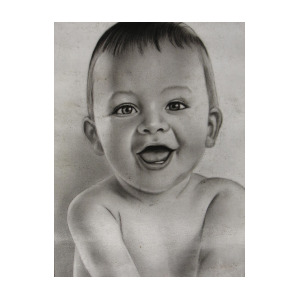 300x300 smiling baby drawing - Smiling Baby Drawing