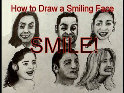 480x360 facial expressions how to draw a smiling face with a pencil - Smiling Face Drawing