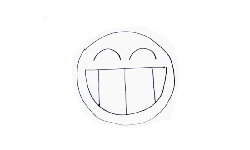 800x480 how to draw a smiling face - Smiling Face Drawing