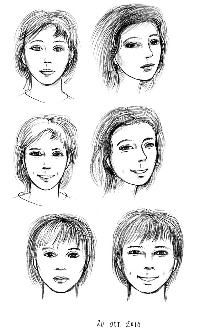 635x1048 Art - Smiling Face Drawing