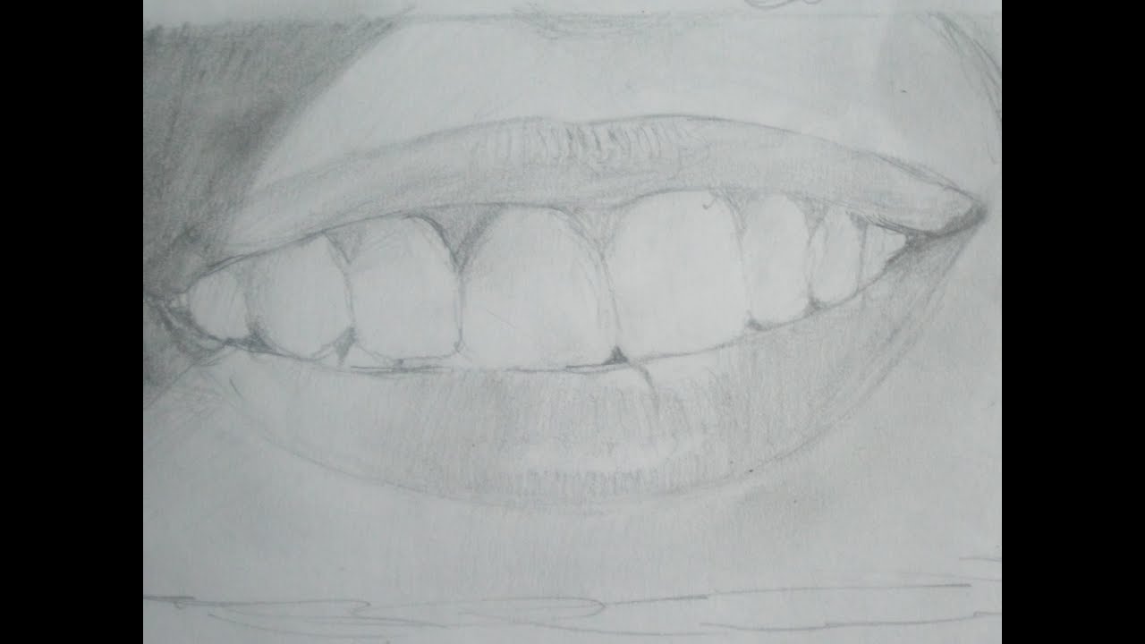 1280x720 how to draw smiling lips step - Smiling Lips Drawing