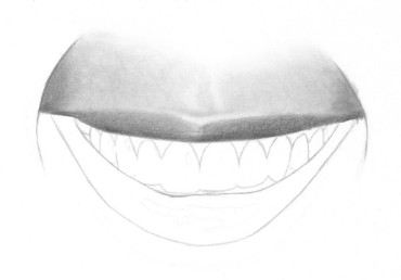 370x258 Drawing Tutorial, How To Draw A Realistic Mouth And Teeth - Smiling Mouth Drawing