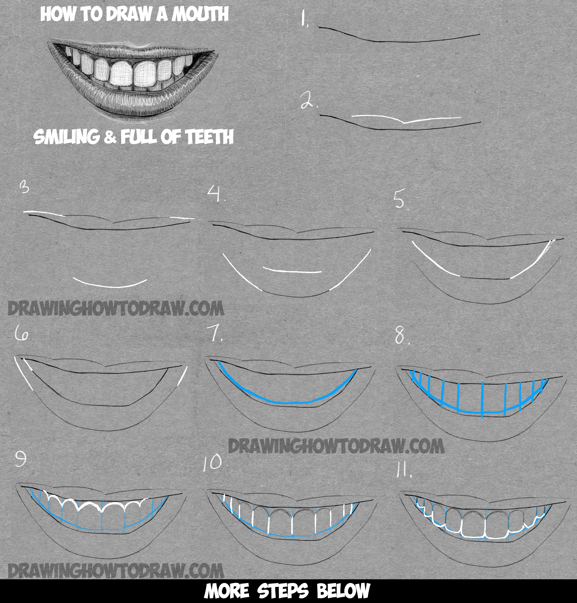 1872x1957 how to draw a mouth full of teeth drawing a smiling mouth - Smiling Mouth Drawing