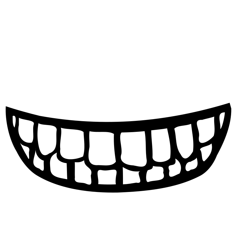 800x800 Drawing Smiles Tooth Huge Freebie! Download For Powerpoint - Smiling Mouth Drawing