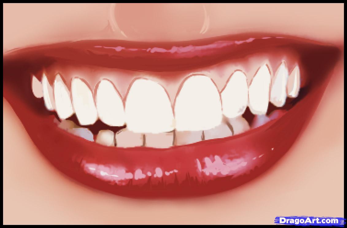 1131x744 How To Draw A Smile, Step - Smiling Mouth Drawing