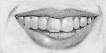 362x183 how to draw a smiling mouth with teeth tutorial art smile - Smiling Mouth Drawing