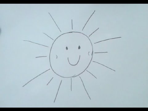 480x360 how to draw simple smiling sun step - Smiling Sun Drawing