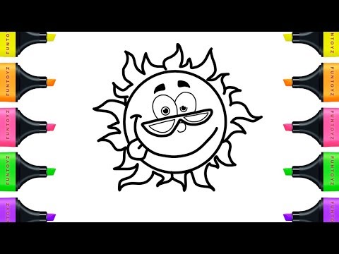 480x360 how to draw a smiling sun - Smiling Sun Drawing