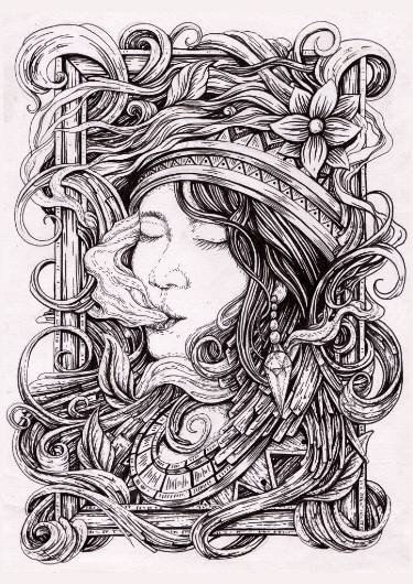 375x530 smoke drawing - Smoke Drawing