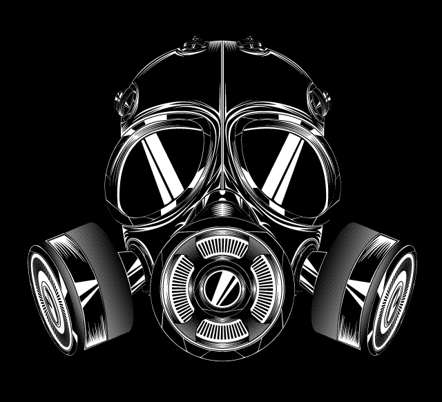 640x582 Create A Gas Mask In Illustrator Tutorial - Smoke Mask Drawing