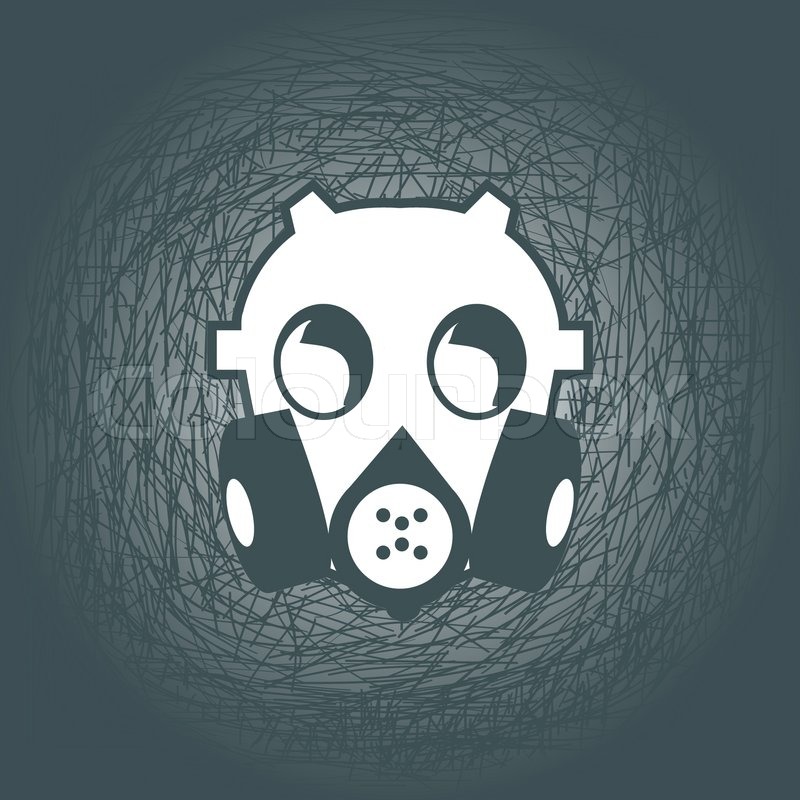 800x800 gas masks with line drawing smoke stock vector colourbox - Smoke Mask Drawing