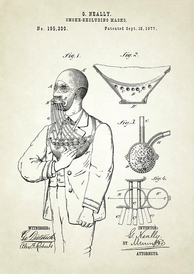 636x900 smoke excluding mask patent photograph - Smoke Mask Drawing