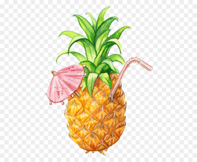400x329 Download Free Png Juice Smoothie Pineapple Drawing Fruit Pineapple - Smoothie Drawing