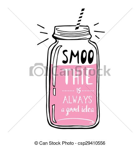 450x470 hand drawn sketch illustration smoothie is always a good idea - Smoothie Drawing
