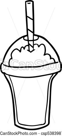 215x470 Line Drawing Of A Smoothie - Smoothie Drawing