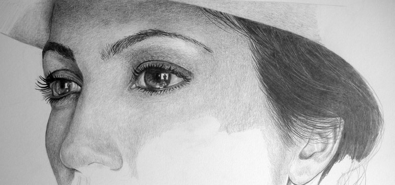 777x365 Free Photorealistic Pencil Drawing Tutorial - Smudging Drawing