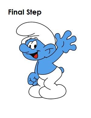 300x388 How To Draw A Smurf Smurf Drawings, Cartoon Network Characters - Smurf Drawing
