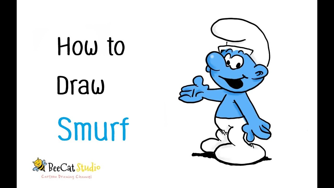 1280x720 How To Draw A Smurf - Smurf Drawing