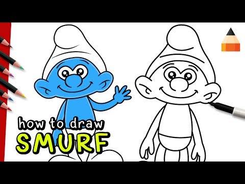 480x360 How To Draw Smurf Drawing Smurfs Smurfs The Lost Village - Smurf Drawing