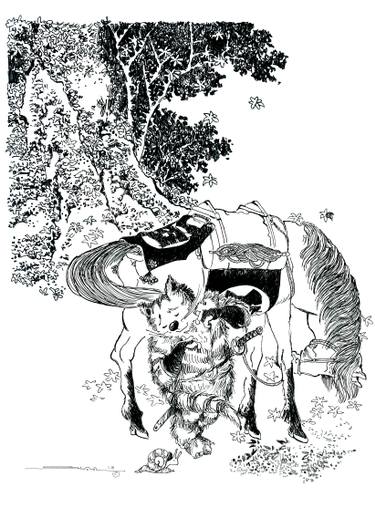 375x528 Samurai And Snail Drawing - Snail Drawing