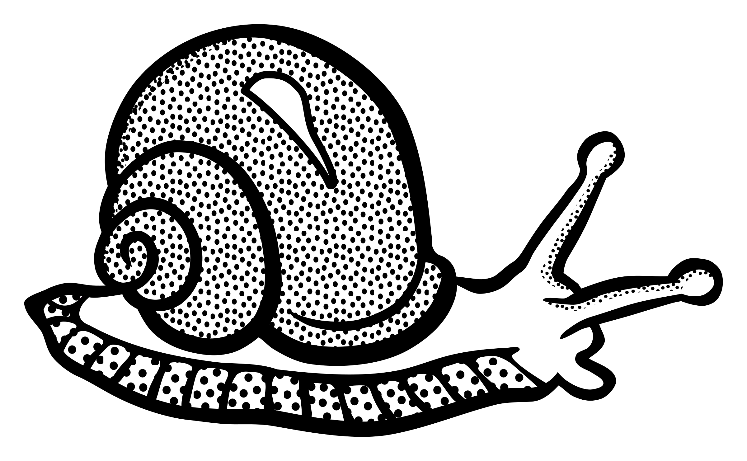 2400x1481 Png Snail Black And White Transparent Snail Black And White - Snail Line Drawing