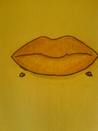 320x427 Im Drawing Lips And I Like Snake Bite Piercings - Snake Biting Drawing