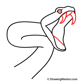 350x350 How To Draw A Snake - Snake Drawing